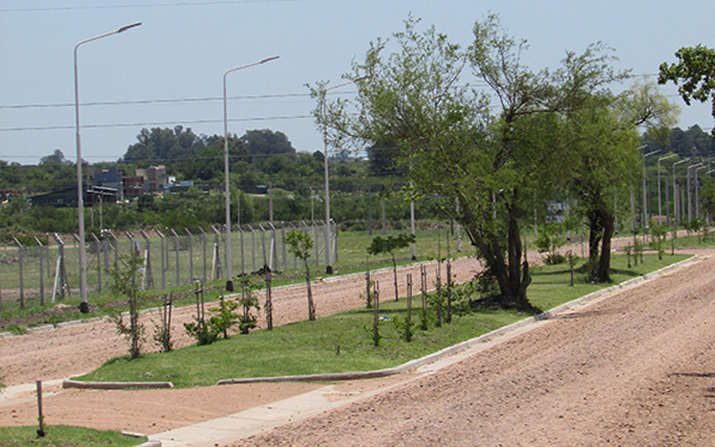 Boulevard de ingreso al Barrio Colonia Perfección.